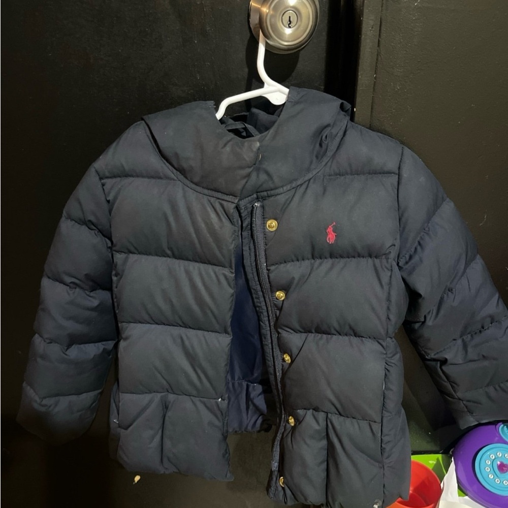 Polo Ralph Lauren, Down jacket girls SZ 4T, Navy, Warm, Winter, Puffer.